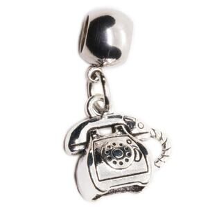 Vintage Rotary Phone Telephone Charm - Retro Phone Accessory for Collectors